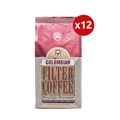 12 Adet Mehmet Efendi Colombian Filter Coffee 250gr