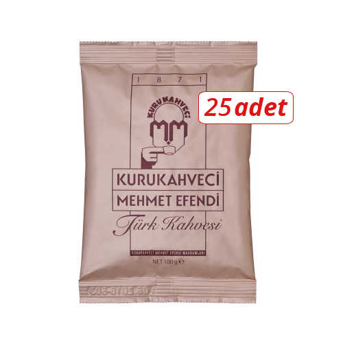25 Adet Mehmet Efendi Türk Kahvesi 100gr