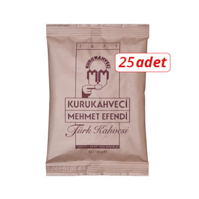 25 Adet Mehmet Efendi Türk Kahvesi 100gr