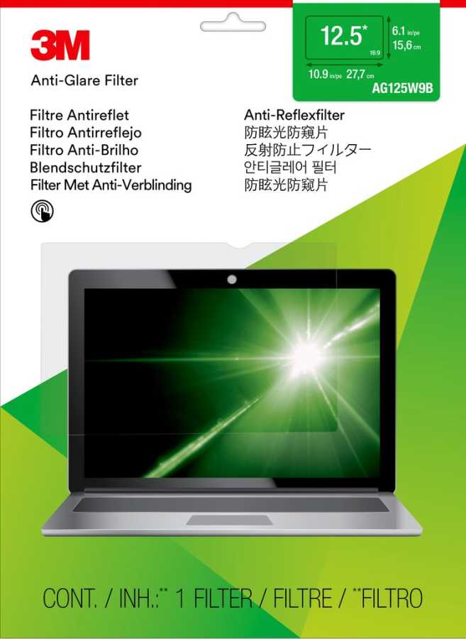 3m 12.5 Laptop Yansıma Önleyici Ekran Filmi
