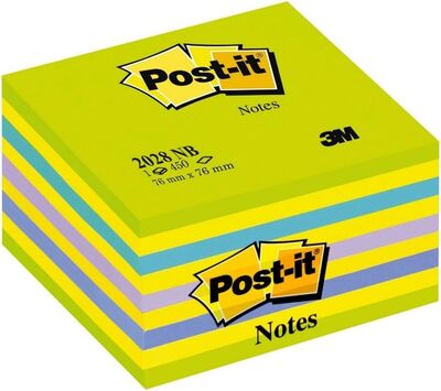 3M Post-it 2028 NB 76mmx76mm 450syf - Gökkuşağı