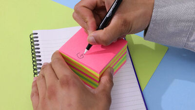 3M Post-it 2028 NP 76mmx76mm 450syf - Karışık Renkler