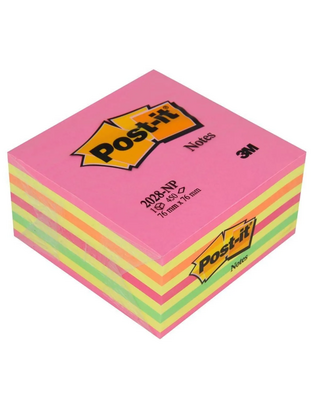 3M Post-it 2028 NP 76mmx76mm 450syf - Karışık Renkler
