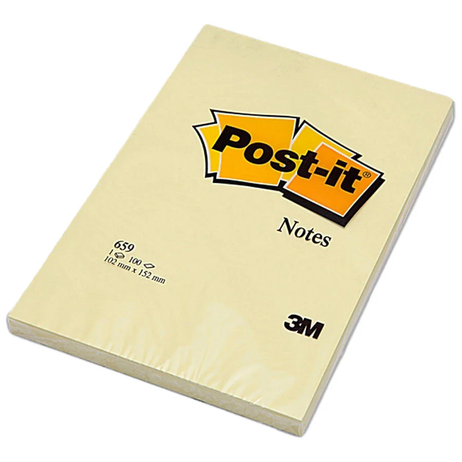 3M Post-it 659 102mmx152mm 100syf Sarı