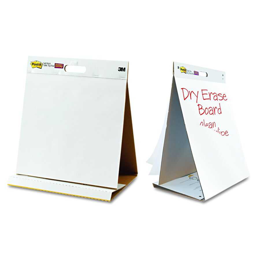 3m Post-it Masaüstü Toplantı Panosu Ve Silinebilir Beyaz Tahta 51x58cm