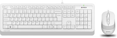 A4 Tech F1010 Q Usb Beyaz Fn-Mm Klv+Optik Mouse Set
