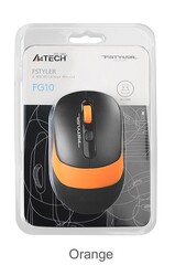 A4 Tech Fg10 Turuncu Nano Kablosuz Optik 2000 Dpı Mouse - Thumbnail