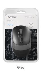 A4 Tech Fg10S Silent Gri Nano Kablosuz Optik 2000 Dpı Mouse (Sessiz) - Thumbnail