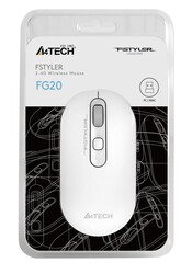 A4 Tech Fg20 Beyaz Nano Kablosuz Optik 2000 Dpi Mouse - Thumbnail