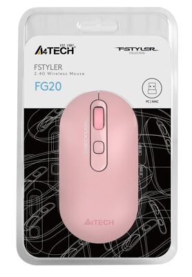 A4 Tech Fg20 Pembe Nano Kablosuz Optik 2000 Dpi Mouse