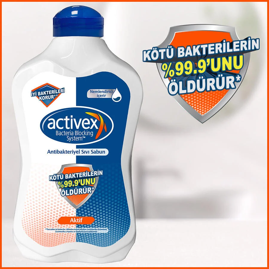 Activex Antibakteriyel Sıvı Sabun Aktif 1.5lt - Thumbnail