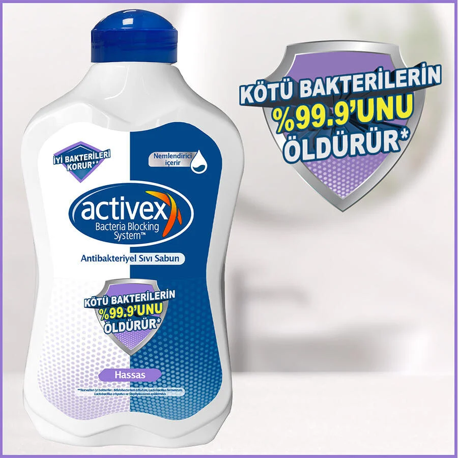 Activex Antibakteriyel Sıvı Sabun Hassas 1.5lt - Thumbnail