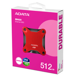 Adata 512Gb SD620 Kırmızı Taşınabilir Usb 3.2 Gen2 Ssd Harici Disk - Thumbnail