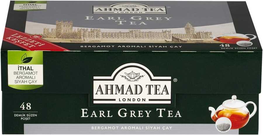 Ahmad Tea Earl Grey Demlik Poşet Çay 3.2gr 48li