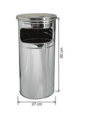Arı Metal - Arı Metal 430 Kalite Çöp Kovası 34lt 1205BT Arı Metal - Arı Metal 430 Kalite Çöp Kovası 34lt 1205BT