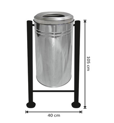 Arı Metal - Arı Metal Çöp Kovası Bahçe Boru Ayak Paslanmaz Kovalı 1782 Arı Metal - Arı Metal Çöp Kovası Bahçe Boru Ayak Paslanmaz Kovalı 1782
