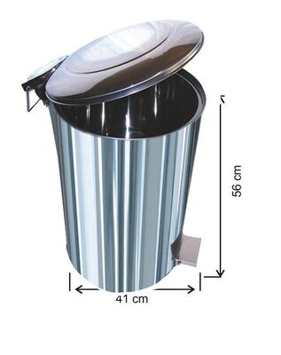 Arı Metal Çöp Kovası Endüstriyel Pedallı 50lt 1008