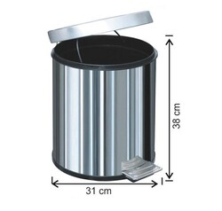 Arı Metal - Arı Metal Çöp Kovası Paslanmaz Pedallı 20 lt 1014 Arı Metal - Arı Metal Çöp Kovası Paslanmaz Pedallı 20 lt 1014