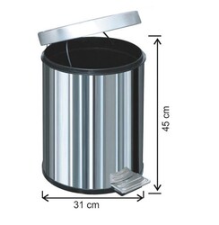 Arı Metal - Arı Metal Çöp Kovası Paslanmaz Pedallı 30 lt 1015