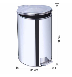 Arı Metal - Arı Metal Çöp Kovası Paslanmaz Pedallı Galvaniz İç Kovalı 45 lt 1056 Arı Metal - Arı Metal Çöp Kovası Paslanmaz Pedallı Galvaniz İç Kovalı 45 lt 1056