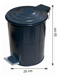 Arı Metal - Arı Metal Çöp Kovası Pedallı Boyalı Galvaniz 33 lt 2727 Arı Metal - Arı Metal Çöp Kovası Pedallı Boyalı Galvaniz 33 lt 2727