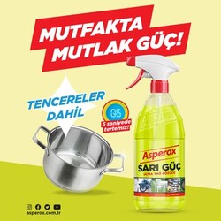 Asperox Genel Amaçlı Temizlik Sarı Güç Sprey 1 lt - Thumbnail