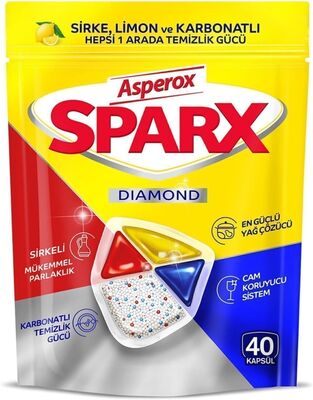Asperox Sparx Bulaşık Deterjanı Tablet Diamond 40 lı