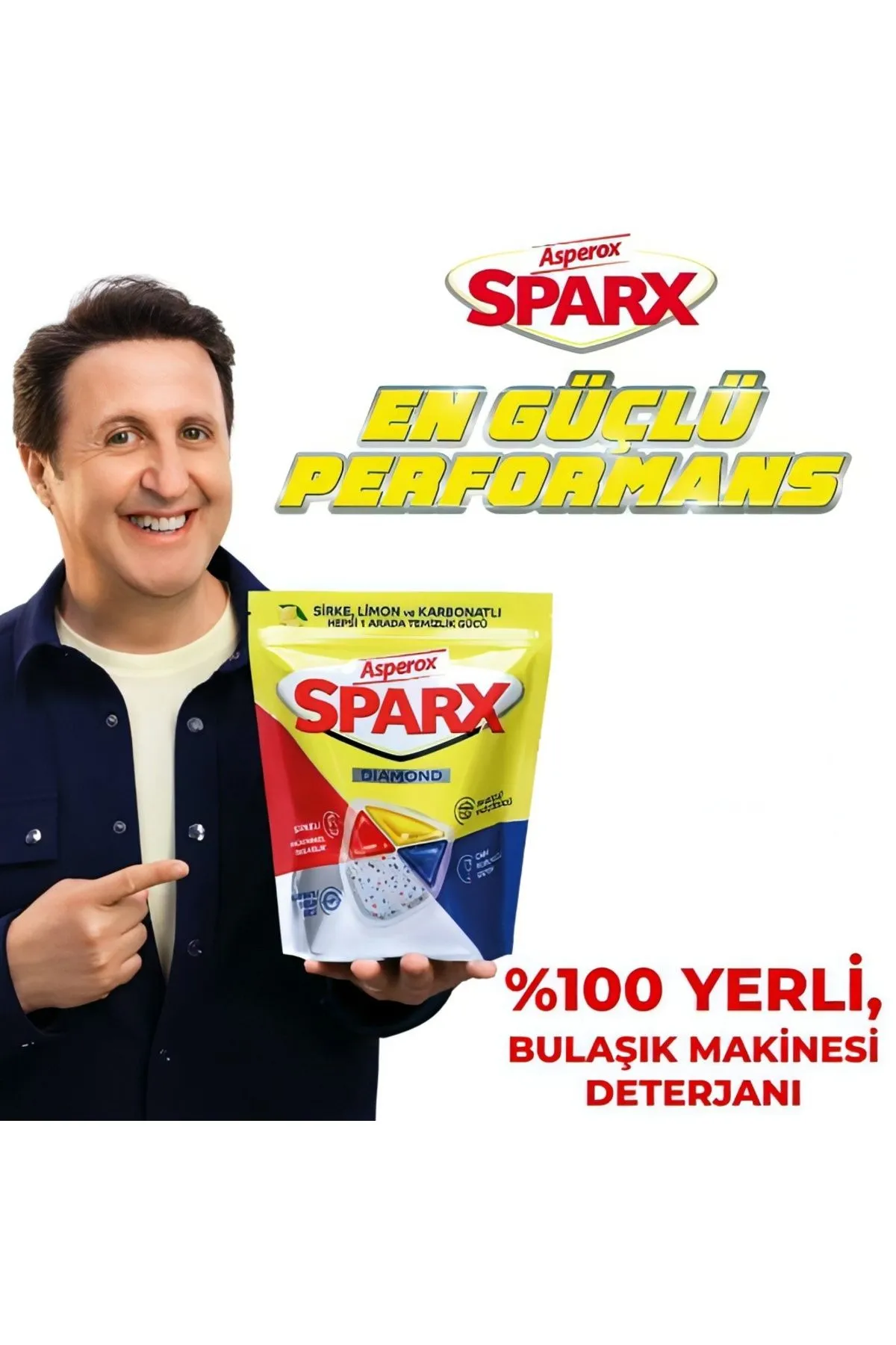 Asperox Sparx Bulaşık Deterjanı Tablet Diamond 40 lı