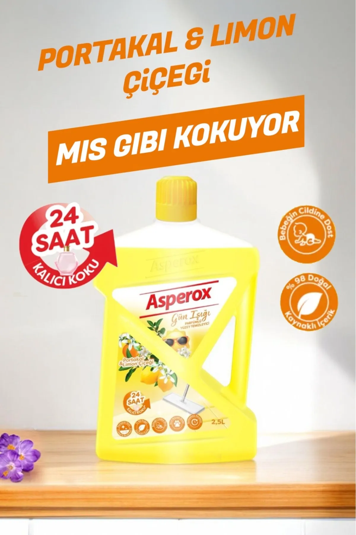 Asperox Yüzey Temizleyici 2,5 lt Gün Işığı