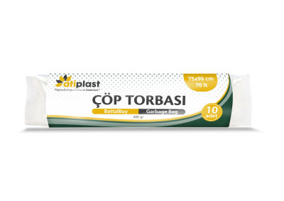 Atiplast Çöp Torbası Battal 75x90 Mavi 400gr 10lu