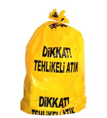 Atiplast Çöp Torbası Endüstriyel Jumbo 80x110 Sarı 800gr Tehlikeli 10 lu