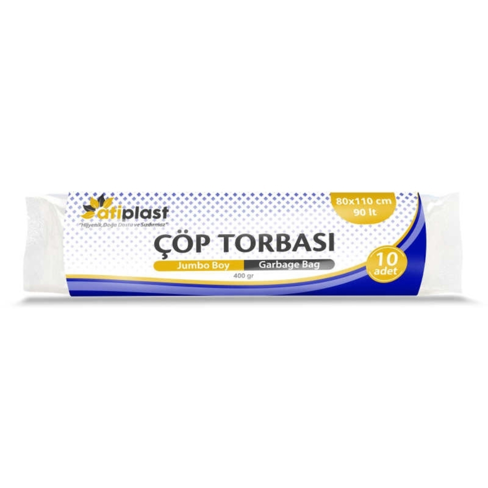 Atiplast Çöp Torbası Jumbo Sıfır Atık 80x110 Kahve 400gr 10 lu