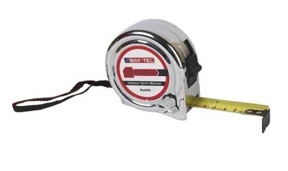 Bay-tec Mk4147 5mt 25mm Krom Şerit Metre
