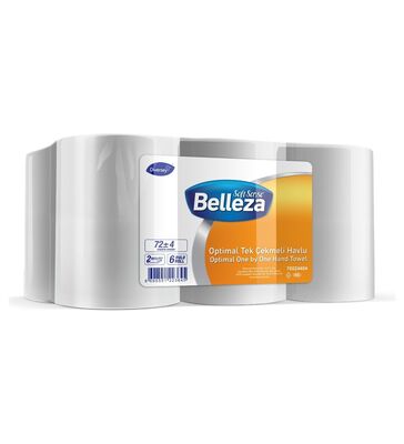 Belleza Havlu Kağıdı Optimal Tek Çekmeli 72m 6 lı 