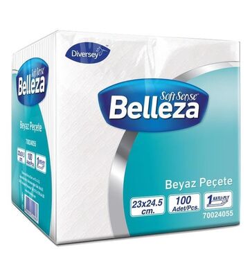 Belleza Peçete Beyaz 23x24,5 100 lü 32 Paket 70024055