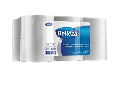 Belleza Tuvalet Kağıdı Standart Jumbo 96m 12 li 