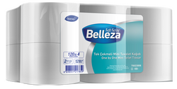 Belleza - Belleza Tuvalet Kağıdı Tek Çekmeli Mini 120m 12 li Belleza - Belleza Tuvalet Kağıdı Tek Çekmeli Mini 120m 12 li