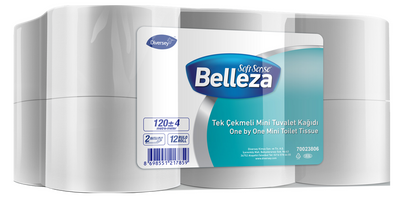Belleza Tuvalet Kağıdı Tek Çekmeli Mini 120m 12 li