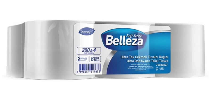 Belleza Tuvalet Kağıdı Ultra Tek Çekmeli 200m 6 Lı