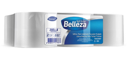 Belleza - Belleza Tuvalet Kağıdı Ultra Tek Çekmeli 200m 6 lı
