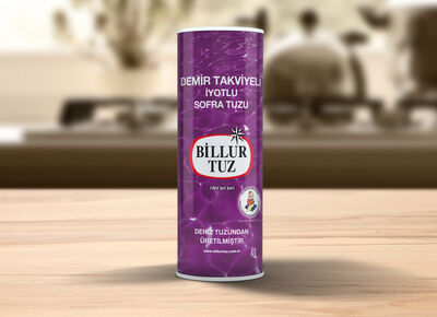 Billur Tuz Sofra Demir Mineralli İyotlu 500gr