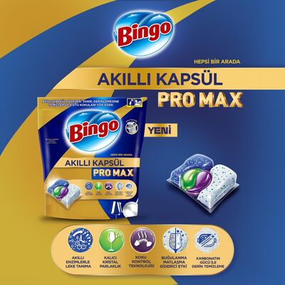 Bingo Akıllı Kapsül Pro Max Bulaşık Makinesi Tableti 60'lı