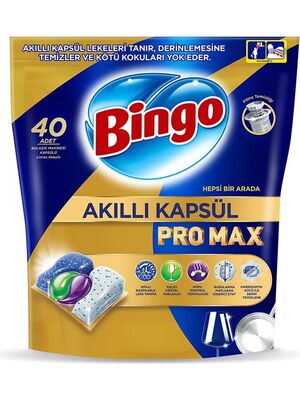 Bingo Bulaşık Deterjanı Tablet Pro Max 40 lı