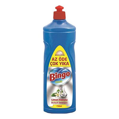 Bingo Bulaşık Deterjanı Sıvı Klasik Limon Kokulu 730ml