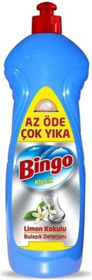 Bingo Bulaşık Deterjanı Sıvı Klasik Limon Kokulu 650ml