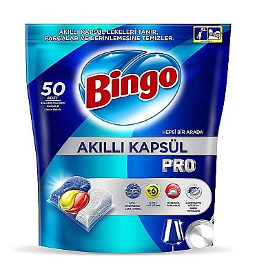 Bingo Bulaşık Deterjanı Tablet Pro 50 li - 1