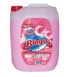 Bingo - Bingo Yumuşatıcı Soft Gül Pembe 5 lt