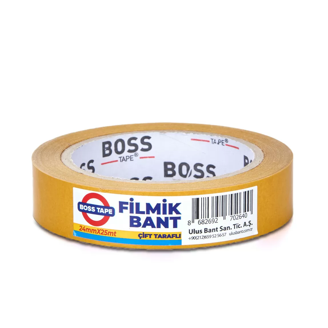 Boss - Boss Tape Çift Taraflı Filmik Bant 24mmx25mt BT-05012