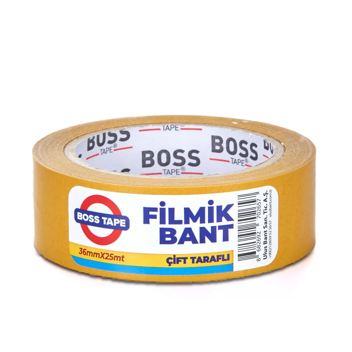 Boss Tape Çift Taraflı Filmik Bant 36mmx25mt BT-05013