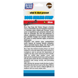 Boss Tape Kapı Altı Yalıtım Süngeri Suni Deri 80 cm Kahverengi BT-04023 - Thumbnail